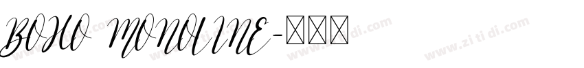 BOHO MONOLINE字体转换